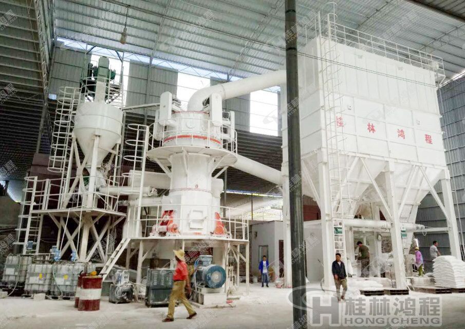 碳酸鈣超細立磨機，螢石立磨，80-2500目碳酸鈣超細立磨粉機：HLMX1100系列超細立式磨粉機
